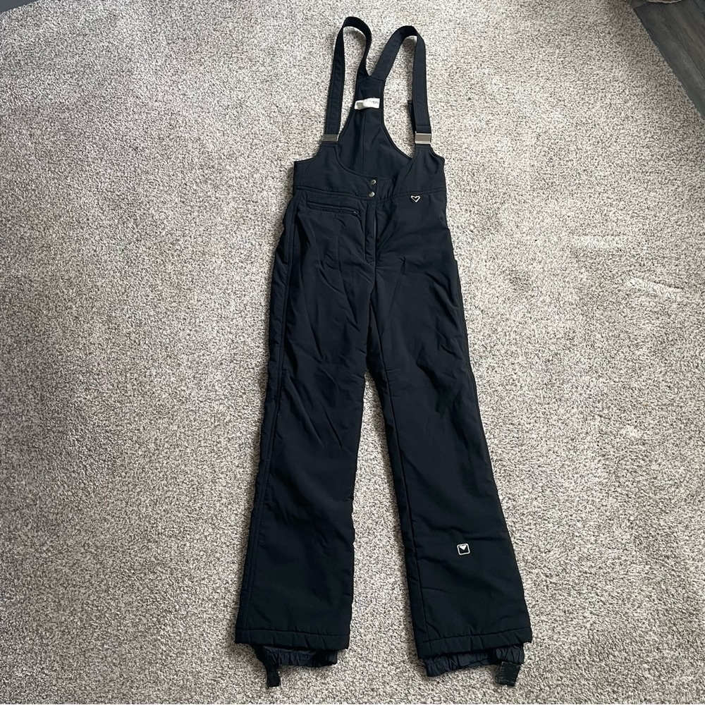 Vintage Women's Obermeyer Black Ski/Snowbording Bib Overall Pants Size 10